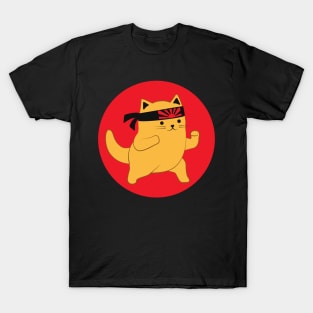 Cute Karate Cat T-Shirt